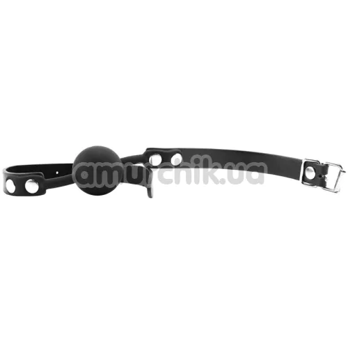 Кляп Ouch! Black & White Silicone Ball Gag, черный