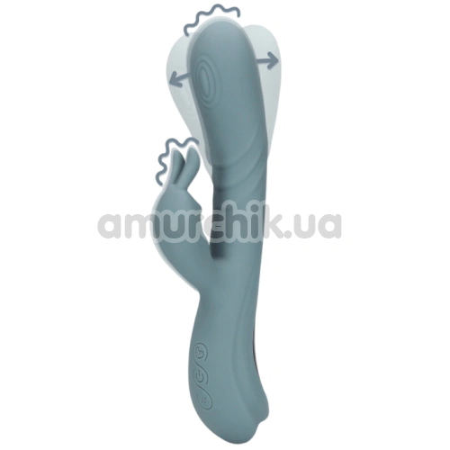 Вібратор Loveline Fingering Motion Rabbit Vibrator, сірий
