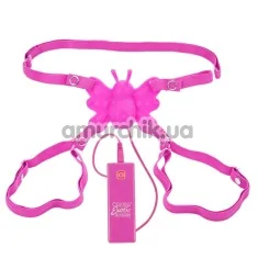Кліторальний стимулятор Posh Silicone Butterfly Lover, рожевий - Фото №1