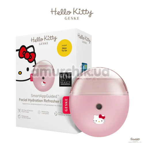 Увлажнитель для кожи лица Geske Facial Hydration Refresher 4 in 1 - Hello Kitty, светло-розовый