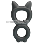 Эрекционное кольцо Crazy Bull Super Soft Silicone Toran, черное - Фото №1