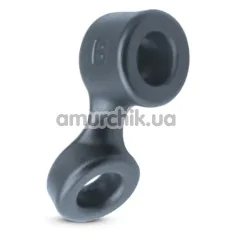 Ерекційне кільце для члена Boners Cock Ring & Ball Stretcher, синє - Фото №1