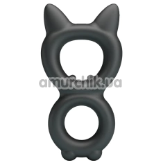 Ерекційне кільце Crazy Bull Super Soft Silicone Toran, чорне - Фото №1