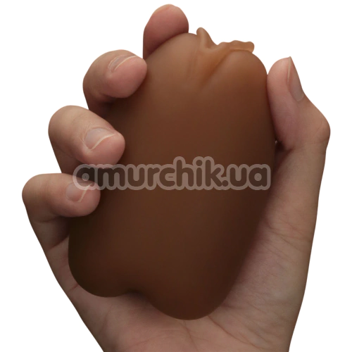 Мастурбатор Lovetoy Slider Double-Ended Masturbator Vagina And Ass, коричневый