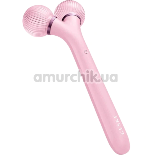 Ультразвуковой массажер для лица Geske Sonic Facial Roller 4 in 1, светло-розовый