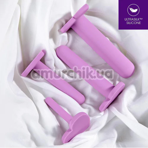 Набор фаллоимитаторов Wellness 4-piece Dilator Kit, фиолетовый