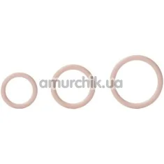 Набір ерекційних кілець Silicone Support Rings, тілесний - Фото №1