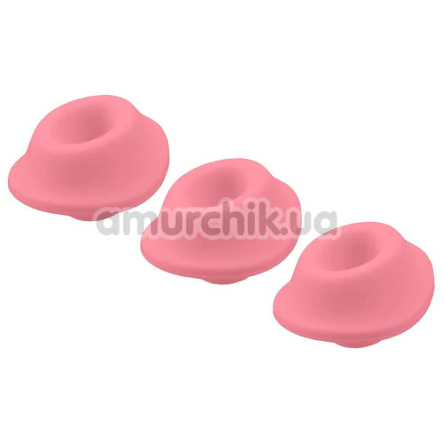 Набор насадок на симулятор орального секса для женщин Womanizer Premium, Classic (Size S), розовый - Фото №1