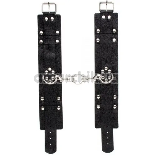 Фиксаторы для ног sLash Leather Dominant Leg Cuffs, чёрные