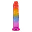 Фалоімітатор Doc Johnson Crystal Jellies Classic Dong 7, мультикольоровий - Фото №2