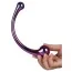 Двокінцевий фалоімітатор Glamour Glass Curved Big Wand, мультикольоровий - Фото №3