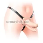 Двойной полый страпон Lovetoy Unisex Double Penetrator 6, телесный - Фото №1