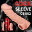 Насадка на пеніс Kokos Cock Sleeve CS.002-M, тілесна - Фото №7