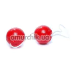 Вагинальные шарики Boss Series Duo Balls, красные - Фото №1
