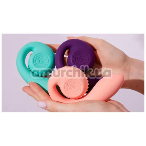 Вибратор для клитора и точки G Snail Vibe Gizi, фиолетовый