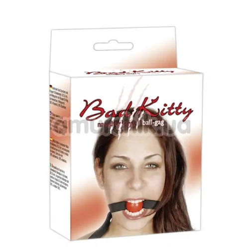Кляп Bad Kitty Naughty Toys Ball Gag, красный