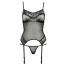 Комплект Passion Free Your Senses Melania Corset, черный: корсет + трусики-стринги - Фото №3