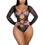 Боді Star Night Open Leo Bodysuit, чорне - Фото №3