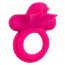 Віброкільце Silicone Rechargeable Butterfly Dual Ring, рожеве - Фото №3