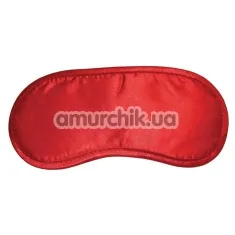 Маска на глаза Sex & Mischief Satin Red Blindfold, красная - Фото №1