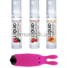 Набор из 3 лубрикантов Amoreane Med и розовой вибропули Adrien Lastic Pocket Vibe 2 - Фото №1