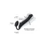 Безремневой страпон Strap-On-Me Silicone Bendable Strap-On M, черный - Фото №3