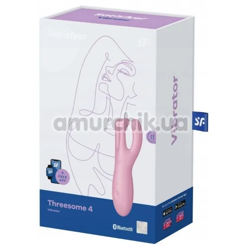 Клиторальный вибратор Satisfyer Threesome 4, розовый