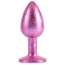 Анальная пробка с розовым кристаллом Matrix Mont Nebula Pink Gem Metal Plug S, розовая - Фото №4