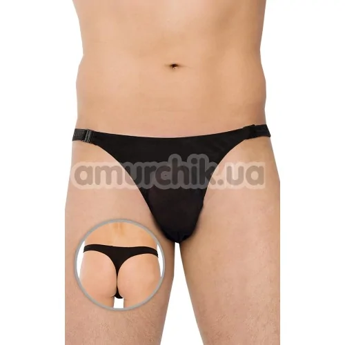 Трусы-стринги мужские Thongs черные (модель 4502)