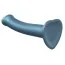 Фаллоимитатор Strap-On-Me Mono Density Soft Silicone Dildo M, голубой - Фото №2
