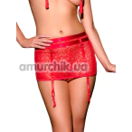 Спідниця з підв'язками для панчіх OhMyG! Paris Garter Belt P020, червона - Фото №1