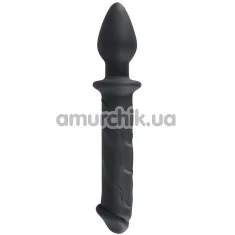 Анальний стимулятор Black Velvets Dildo And Plug, чорний - Фото №1