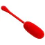 Віброяйце Pretty Love Kirk Super Soft Silicone, червоне - Фото №4