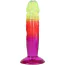 Фалоімітатор Doc Johnson Crystal Jellies Classic Dong 6.5, різнокольоровий - Фото №4