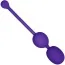 Вагинальные шарики с вибрацией Rechargeable Dual Kegel, фиолетовые - Фото №1