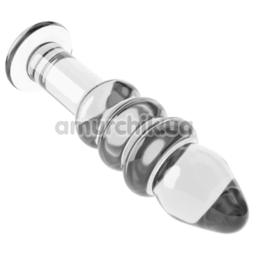 Анальна пробка Love Toy Glass Romance Dildo, прозора