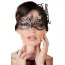 Маска Accessoires Cottelli Collection Glitter, чорна - Фото №3