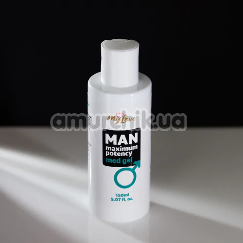 Лубрикант чоловічий зі стимулюючим ефектом MyLove Man Maximum Potency Med Gel, 150 мл