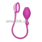 Вакуумна помпа для клітора Mini Silicone Clitoral Pump, рожева - Фото №1