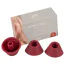 Набор насадок на симулятор орального секса для женщин Womanizer Inside Out, Duo (Size S), бордовый - Фото №3