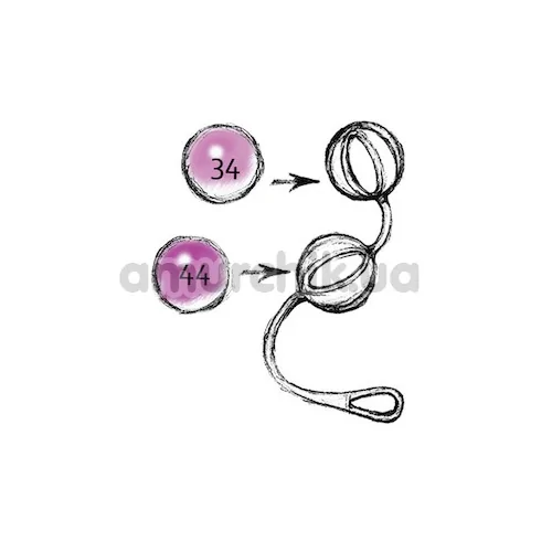Вагинальные шарики Geisha Balls 2, розовые
