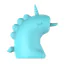 Симулятор орального секса для женщин с вибрацией Univibe Sexy Unicorn, голубой - Фото №4