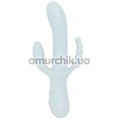 Анально-вагінально-кліторальний вібратор Good Vibes Only Sage, блакитний - Фото №1