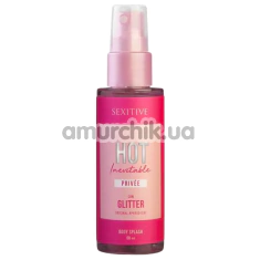 Спрей для тела с блестками и феромонами Sexitive Hot Inevitable Privee Con Glitter, 60 мл - Фото №1