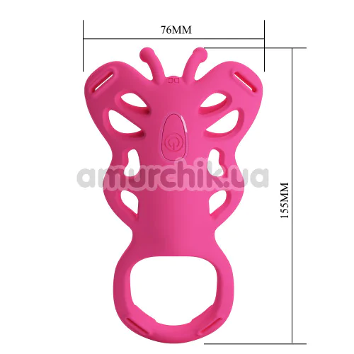 Вібратор-метелик Pretty Love Aethon, рожевий