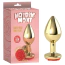 Анальна пробка з червоною трояндою Matrix Mont Showy Rose Anal Plug L, золота - Фото №6