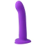 Вібратор для точки G Virgite Fantasy Dildos Vibrating Silicone Dildo Cute, фіолетовий - Фото №1