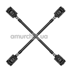 Фиксаторы для рук и ног Bedroom Fantasies Hog Tie Cross Bar With Cuffs, черные - Фото №1