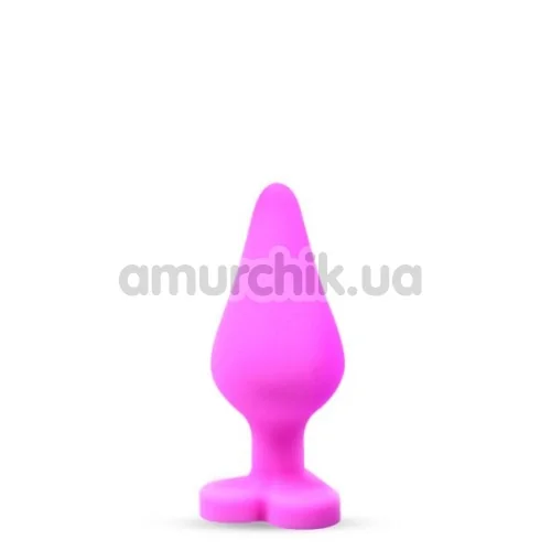 Анальна пробка Naughtier Candy Heart, рожева