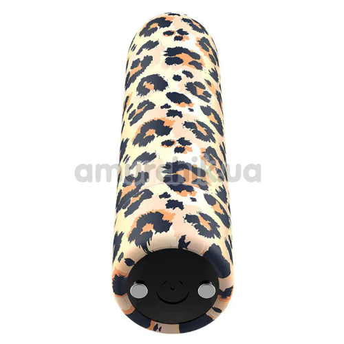 Клиторальный вибратор Custom Bullets Leopard, леопардовый